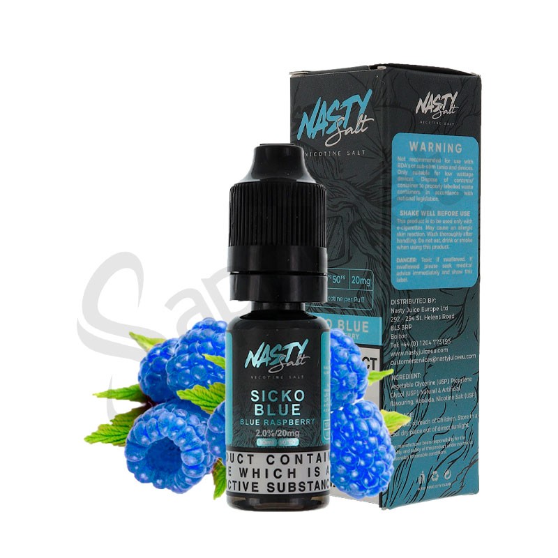 Sicko Blue Blue Raspberry Salt 10ml - 20mg/ml - Nasty Juice