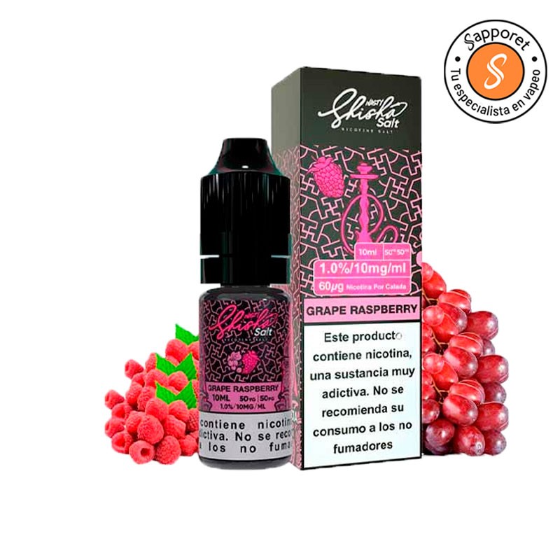 Grape Raspberry Shisha Salt 10ml - Nasty Juice