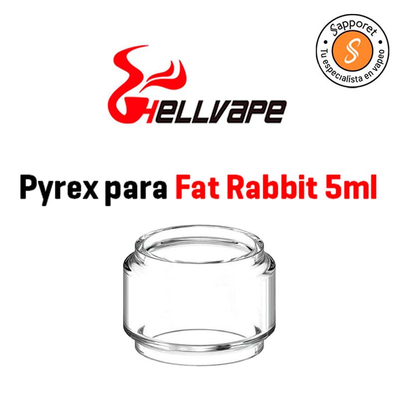 FAT RABBIT BUBBLE GLASS 5ML - HELLVAPE repuesto de un cristal.