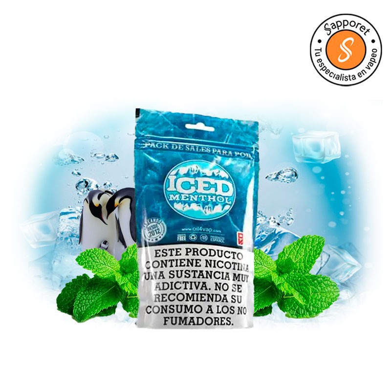 Iced Menthol (Pack de sales) - Oil4Vap, mentol helado para disfrutar.