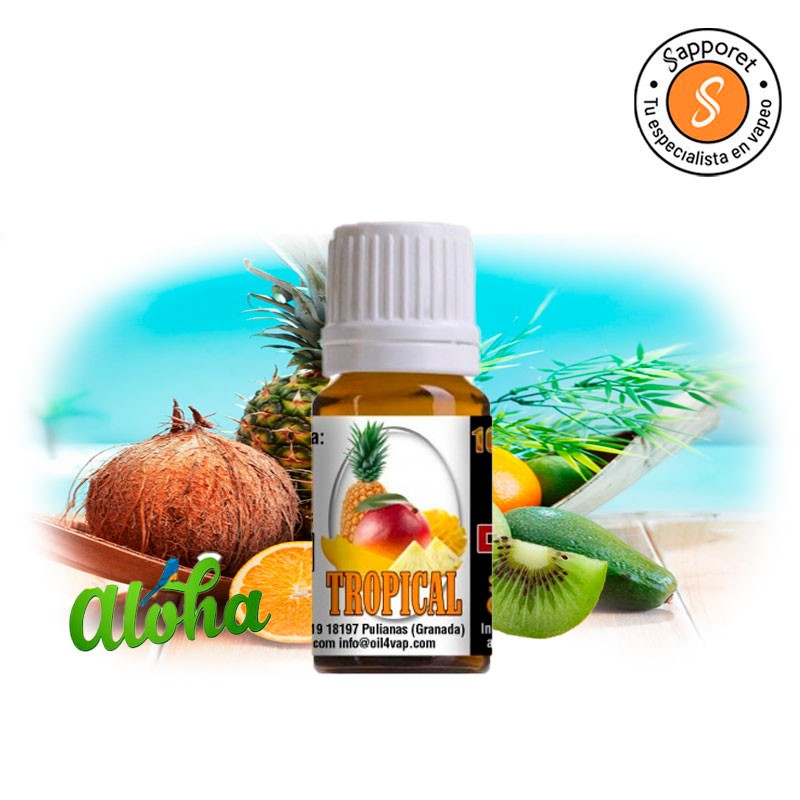 OIL4VAP - Aroma Tropical 10ml un aroma con sabor a diferentes frutas tropicales.