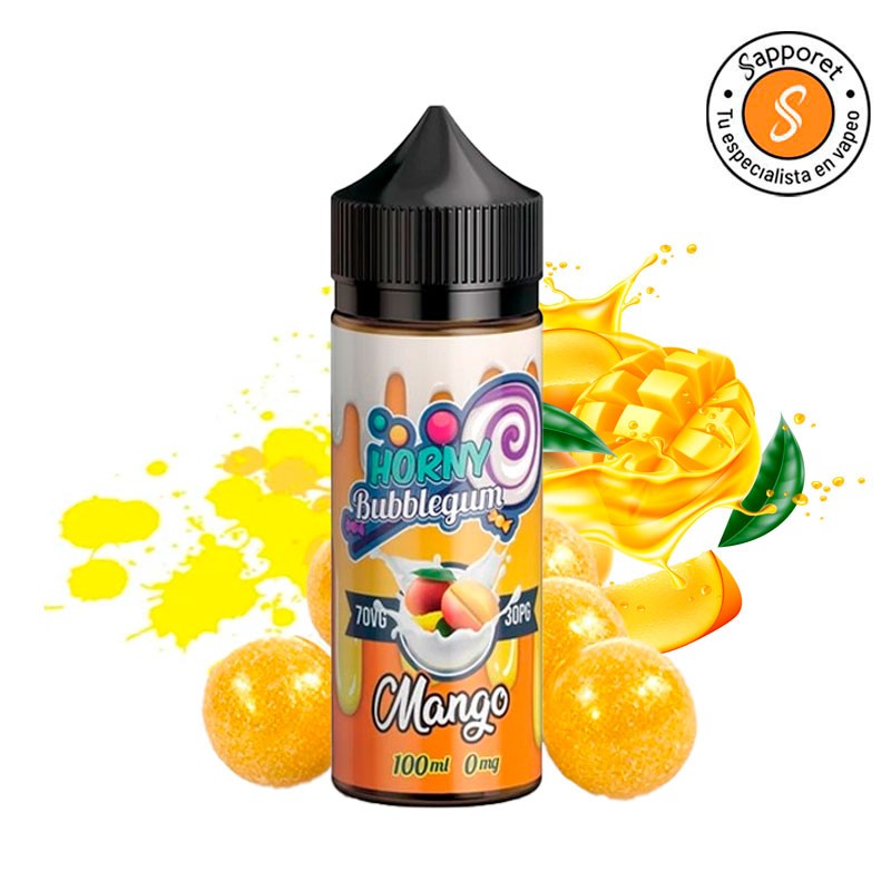 Horny BubbleGum Mango 100ml - Horny Flava, líquido para vapear de chicle de mango delicioso.