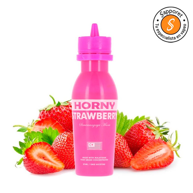 Strawberry 100ml - Horny Flava, líquido para vapear con sabor a fresa. Un líquido para vapeo sabroso.