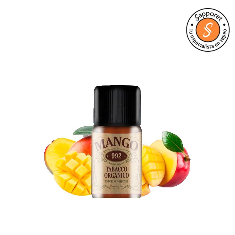 mango dreamods tobacco orgánico es el aroma de tabaco con mango perfecto.