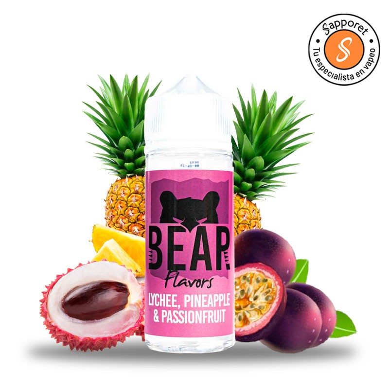 Lychee, Pineapple and Passionfruit 100ml - Bear Flavors