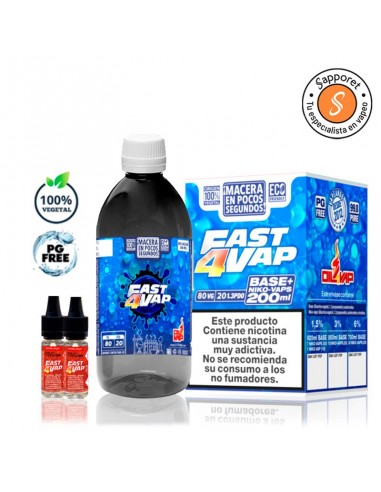 Base de maceración rapida Fast4vap para crear tus líquidos de alquimia de cigarrillo electrónico rápidamente.