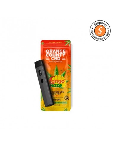 Pod Desechable Mango Haze 600mg - Orange County CBD | Sapporet  Vapeo Cigarrillo electrónico