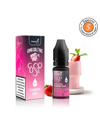 Strawberry Cream Gusto 10ml - Omerta Liquids Salt | Sapporet