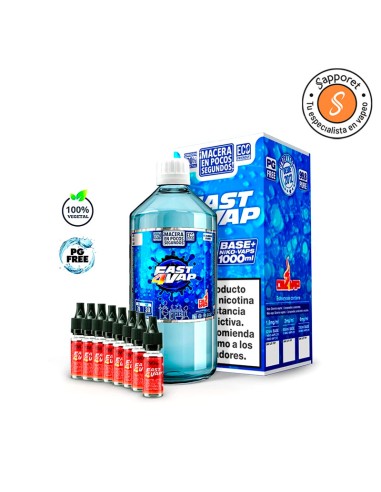 Base Pack 1L 70/30PDO 3mg/ml Fast4vap - Oil4Vap | Sapporet