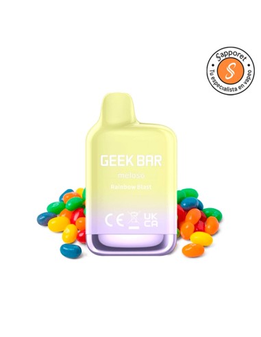 Pod desechable Rainbow Blast 20mg - Meloso Mini by Geek Bar | Sapporet