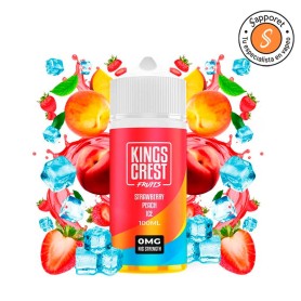 Strawberry Peach Ice 100ml - Kings Crest