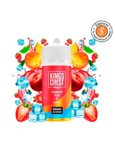 Strawberry Peach Ice 100ml - Kings Crest | Sapporet