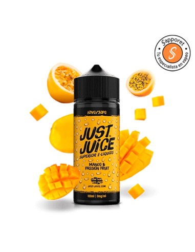 Mango & Passion Fruit 100ml - Just Juice|Sapporet