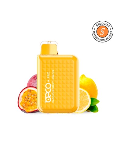 Pod desechable Beco Pro Passionfruit lemon  Ice 12ml Sin nicotina - Vaptio|Sapporet
