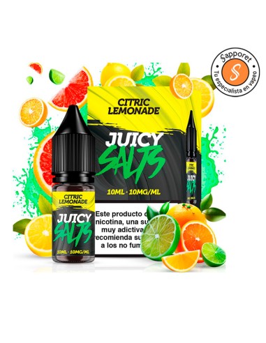 Citric Lemonade 10ML 10MG/ML - Juicy Salts|Sapporet