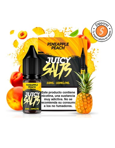 Pineapple Peach 10ML 10MG/ML - Juicy Salts|Sapporet