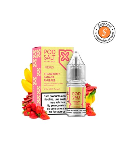 Strawberry Banana Rhubarb 10ml - Nexus Nic Salt | Sapporet
