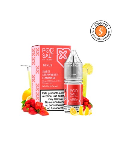 Sweet Strawberry Lemonade 10ml - Nexus Nic Salt | Sapporet