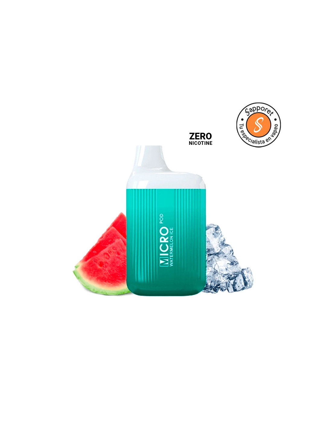 Pod desechable Watermelon Ice Zero Nicotina - Micro Pod