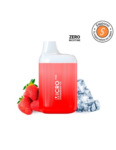 Pod desechable Strawberry Ice Zero Nicotina - Micro Pod|Sapporet