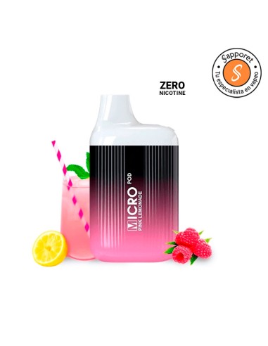 Pod desechable Pink Lemonade Zero Nicotina - Micro Pod|Sapporet