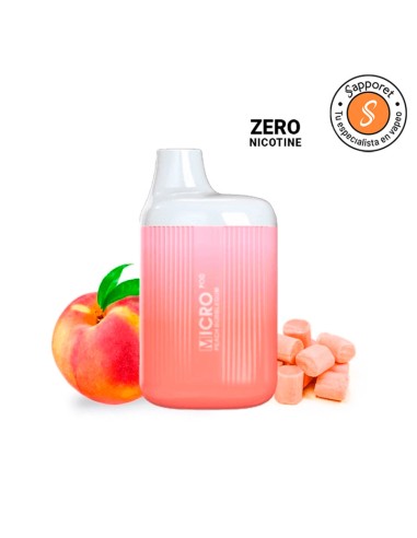 Pod desechable Peach Bubblegum Zero Nicotina - Micro Pod|Sapporet