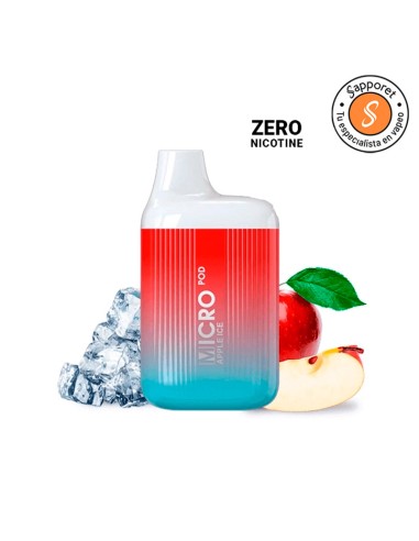 Pod desechable Apple Ice Zero Nicotina - Micro Pod|Sapporet
