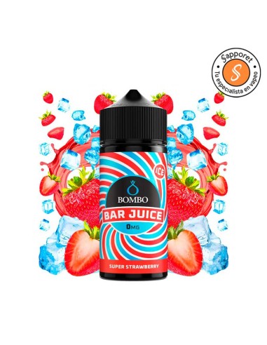 Super Strawberry Ice 100ml - Bar Juice by Bombo | Sapporet