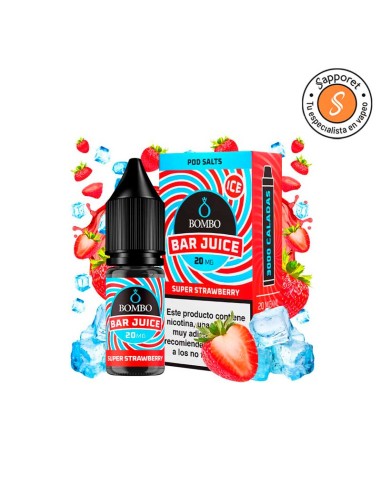 Super Strawberry Ice 10ml - Bar Juice by Bombo | Sapporet