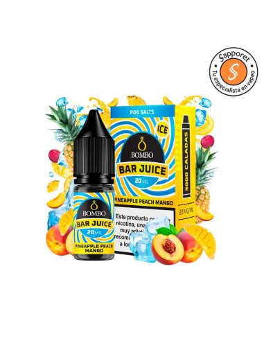 Pineapple Peach Mango Ice 10ml - Bar Juice by Bombo | Sapporet
