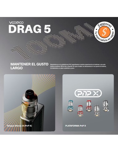 Drag 5 Kit Mod 177W - Voopoo | 
Sapporet Info6