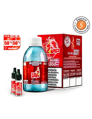 OIL4VAP - Base VPG 50PG/50VG - 200ml 1,5mg/ml - TPD | Sapporet