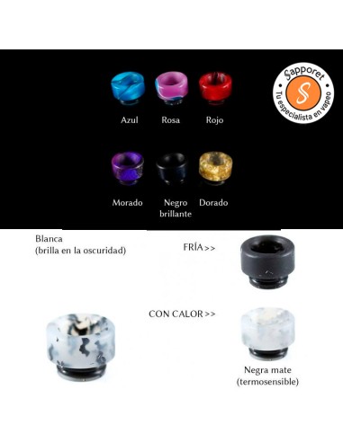 Double Helix Designs - Boquilla ancha de resina para TFV8, TFV12, | Sapporet 2