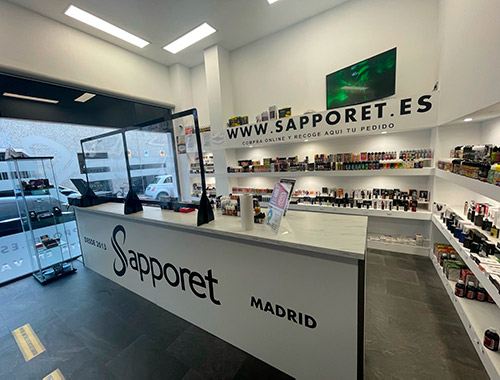 Tienda de vapeo Sapporet Madrid 3